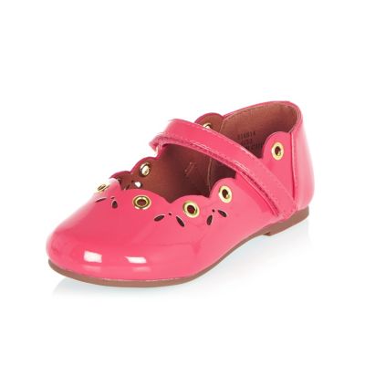 Mini girls pink ballerina shoes